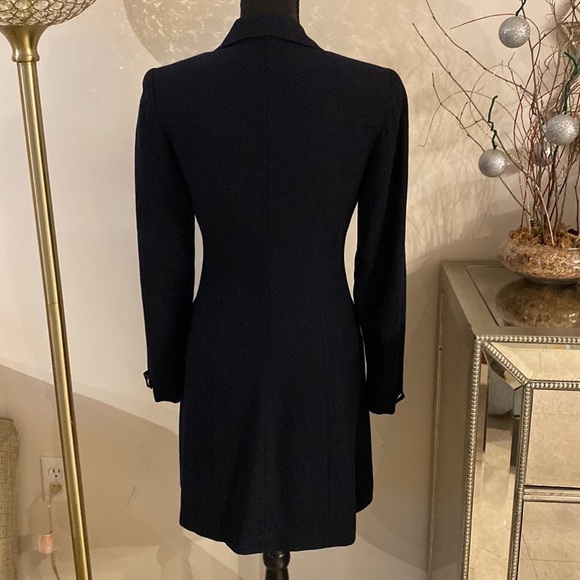 HUGO Buscati Milano wool/acrylic long jacket-coat size 2 NWOT - Picture 5 of 6